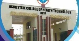 Osun State College of Health Tech Ilesa Admission List